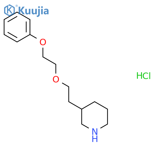 3-2-(2-Phenoxyethoxy)ethylpiperidinehydrochloride structure