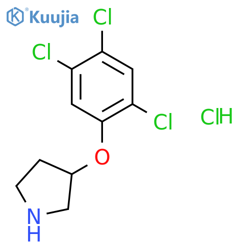 3-(2,4,5-Trichlorophenoxy)pyrrolidine hydrochloride structure