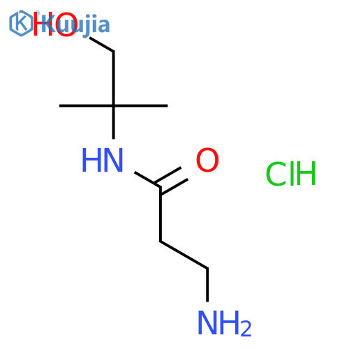 3-Amino-N-(2-hydroxy-1,1-dimethylethyl)-propanamide hydrochloride structure