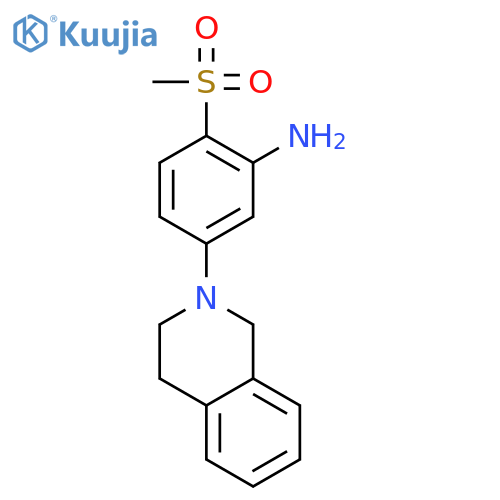 5-3,4-Dihydro-2(1H)-isoquinolinyl-2-(methylsulfonyl)aniline structure