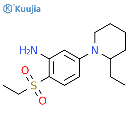 5-(2-Ethyl-1-piperidinyl)-2-(ethylsulfonyl)-phenylamine structure