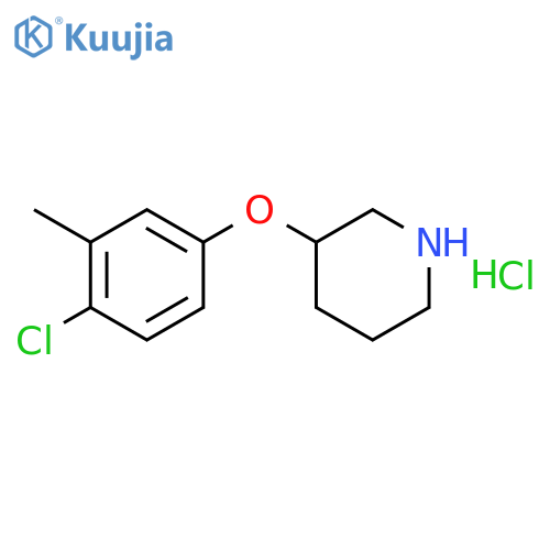 3-(4-Chloro-3-methylphenoxy)piperidinehydrochloride structure