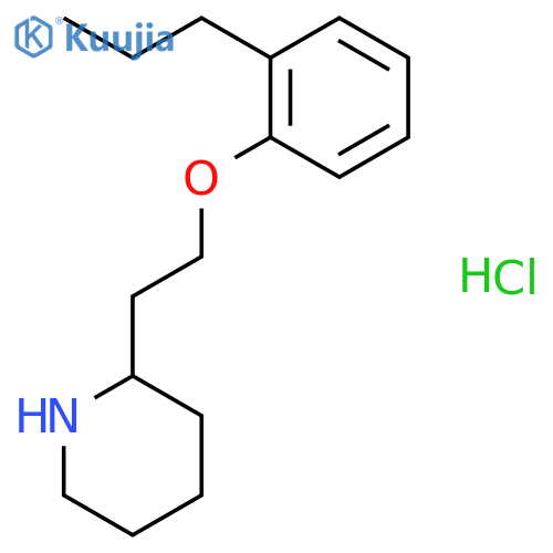 2-2-(2-Propylphenoxy)ethylpiperidinehydrochloride structure