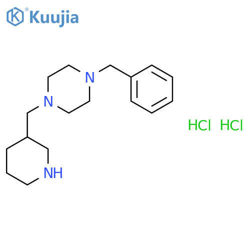 1-Benzyl-4-(3-piperidinylmethyl)piperazine dihydrochloride structure