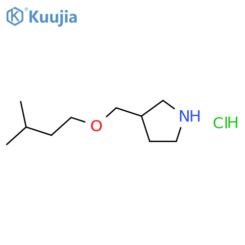 3-(Isopentyloxy)methylpyrrolidine hydrochloride structure