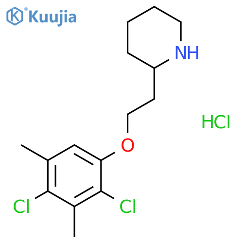2-2-(2,4-Dichloro-3,5-dimethylphenoxy)ethyl-piperidine hydrochloride structure
