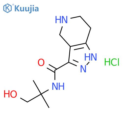 N-(2-Hydroxy-1,1-dimethylethyl)-4,5,6,7-tetra-hydro-1H-pyrazolo4,3-cpyridine-3-carboxamide HCl structure