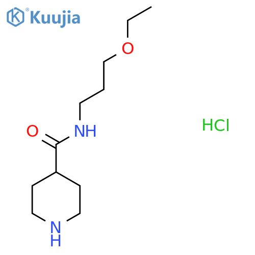 N-(3-Ethoxypropyl)-4-piperidinecarboxamidehydrochloride structure