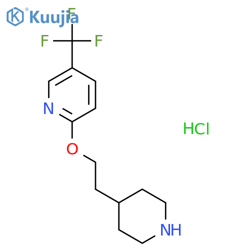 2-2-(4-Piperidinyl)ethoxy-5-(trifluoromethyl)-pyridine hydrochloride structure