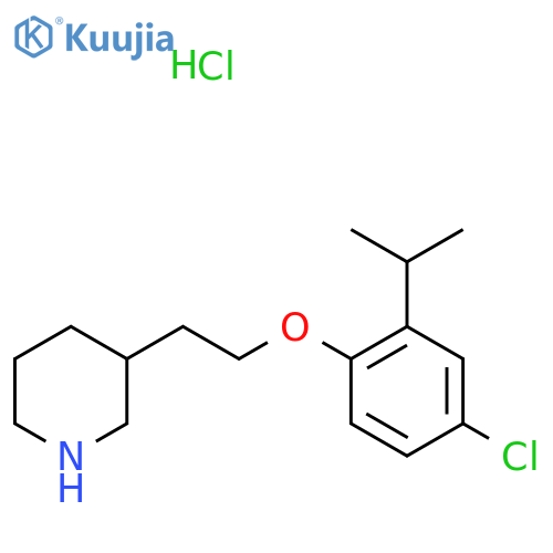 3-2-(4-Chloro-2-isopropylphenoxy)ethyl-piperidine hydrochloride structure
