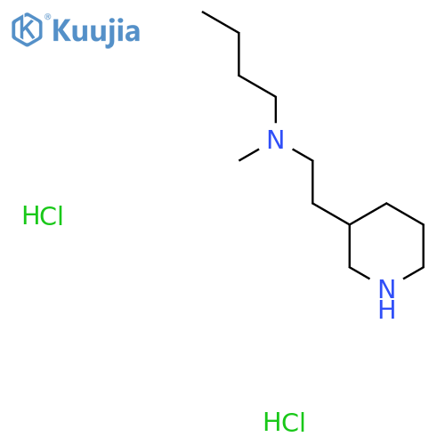 N-Methyl-N-2-(3-piperidinyl)ethyl-1-butanaminedihydrochloride structure