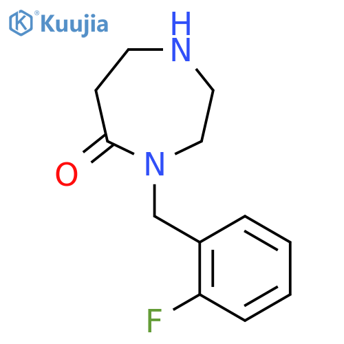 4-(2-Fluorobenzyl)-1,4-diazepan-5-one structure