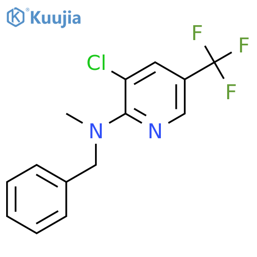 N-Benzyl-3-chloro-N-methyl-5-(trifluoromethyl)-2-pyridinamine structure