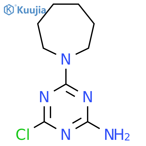 4-(1-Azepanyl)-6-chloro-1,3,5-triazin-2-amine structure