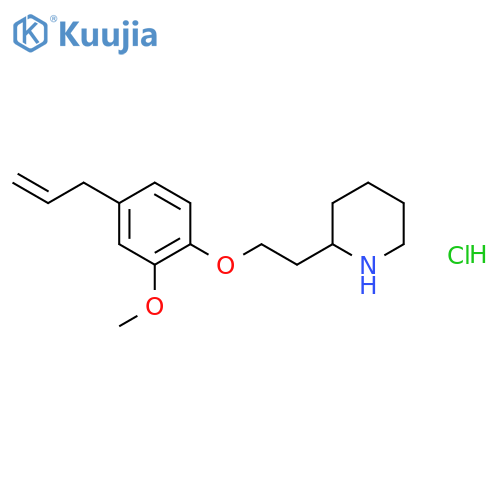 2-2-(4-Allyl-2-methoxyphenoxy)ethylpiperidinehydrochloride structure