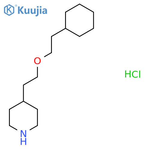 4-2-(2-Cyclohexylethoxy)ethylpiperidinehydrochloride structure