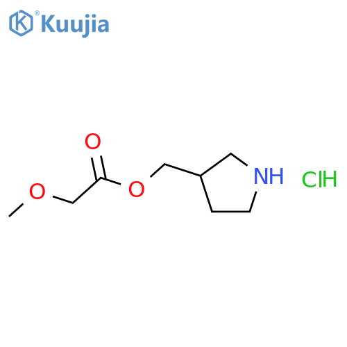3-Pyrrolidinylmethyl 2-methoxyacetate hydrochloride structure