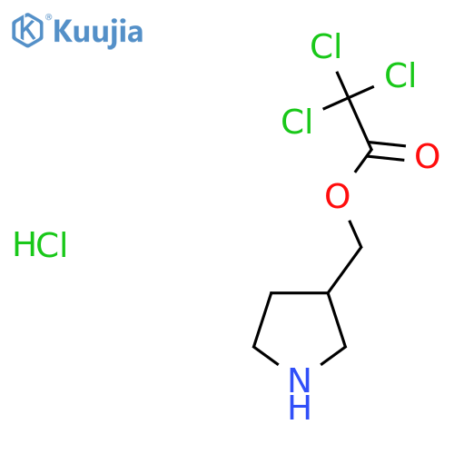 3-Pyrrolidinylmethyl 2,2,2-trichloroacetatehydrochloride structure