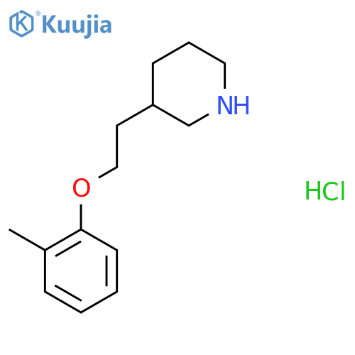 3-2-(2-Methylphenoxy)ethylpiperidinehydrochloride structure