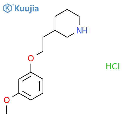 3-Methoxyphenyl 2-(3-piperidinyl)ethyl etherhydrochloride structure