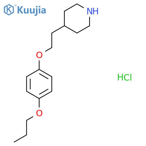 4-2-(4-Piperidinyl)ethoxyphenyl propyl etherhydrochloride structure