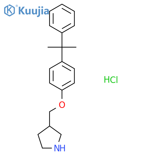 3-{4-(1-Methyl-1-phenylethyl)phenoxy-methyl}pyrrolidine hydrochloride structure