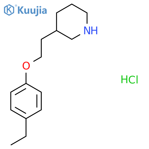 3-2-(4-Ethylphenoxy)ethylpiperidinehydrochloride structure
