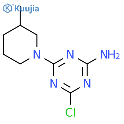 4-Chloro-6-(3-methyl-1-piperidinyl)-1,3,5-triazin-2-amine structure