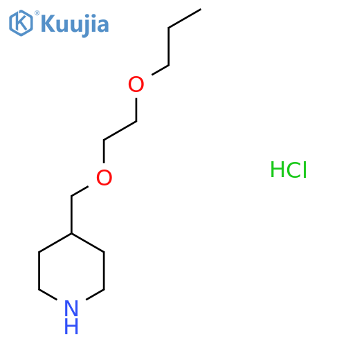 4-(2-Propoxyethoxy)methylpiperidinehydrochloride structure