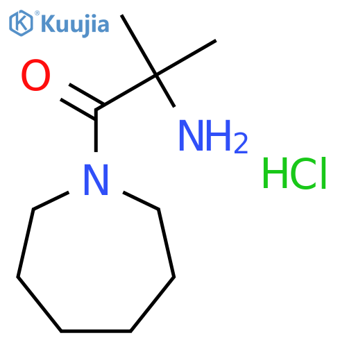 2-Amino-1-(1-azepanyl)-2-methyl-1-propanone hydrochloride structure