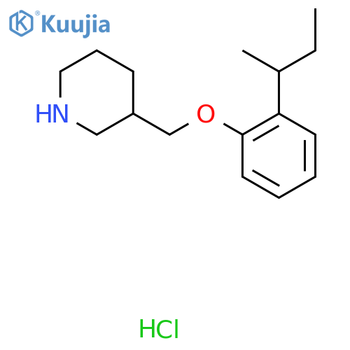 3-{2-(sec-Butyl)phenoxymethyl}piperidinehydrochloride structure