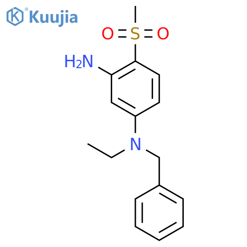 N1-Benzyl-N1-ethyl-4-(methylsulfonyl)-1,3-benzenediamine structure