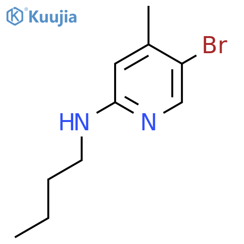 N-(5-Bromo-4-methyl-2-pyridinyl)-N-butylamine structure