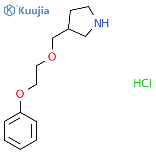 3-[(2-Phenoxyethoxy)methyl]pyrrolidine hydrochloride structure