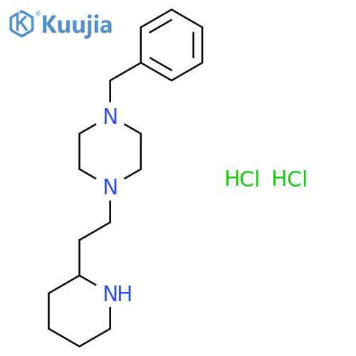 1-Benzyl-4-2-(2-piperidinyl)ethylpiperazinedihydrochloride structure