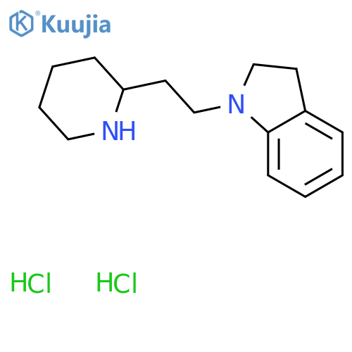 1-2-(2-Piperidinyl)ethylindoline dihydrochloride structure