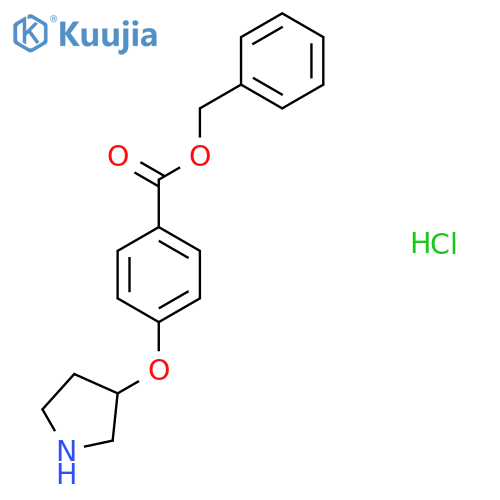 Benzyl 4-(3-pyrrolidinyloxy)benzoate hydrochloride structure