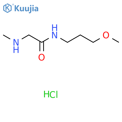 N-(3-Methoxypropyl)-2-(methylamino)acetamide hydrochloride structure