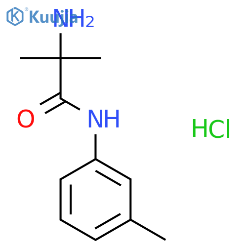 2-Amino-2-methyl-N-(3-methylphenyl)propanamide hydrochloride structure