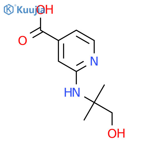 2-[(2-Hydroxy-1,1-dimethylethyl)amino]-isonicotinic acid structure