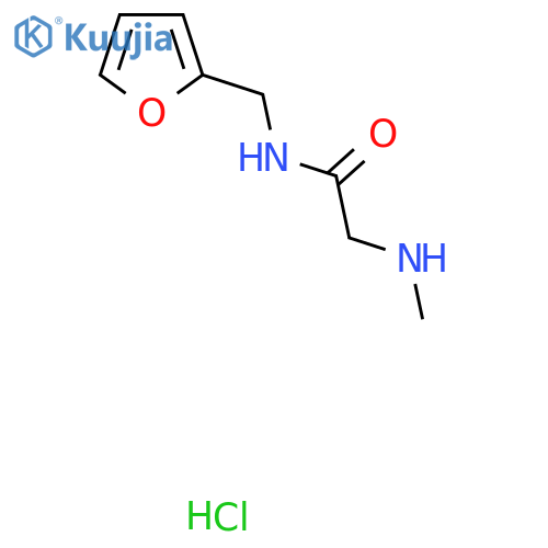 N-(2-Furylmethyl)-2-(methylamino)acetamidehydrochloride structure