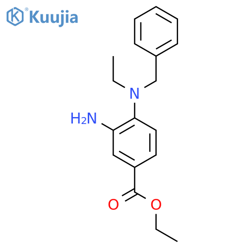 Ethyl 3-amino-4-benzyl(ethyl)aminobenzoate structure