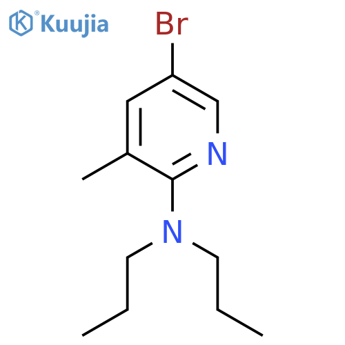 5-Bromo-3-methyl-N,N-dipropyl-2-pyridinamine structure