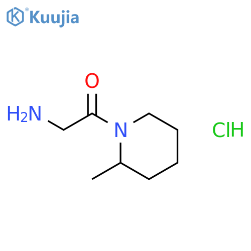 2-Amino-1-(2-methyl-1-piperidinyl)-1-ethanone hydrochloride structure