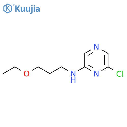 6-Chloro-N-(3-ethoxypropyl)-2-pyrazinamine structure