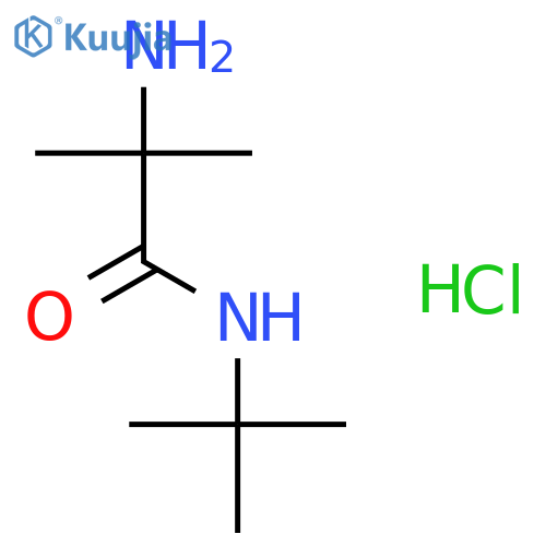 2-Amino-N-tert-butyl-2-methyl-propanamide Hydrochloride structure