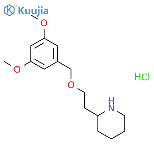 2-{2-(3,5-Dimethoxybenzyl)oxyethyl}piperidinehydrochloride structure