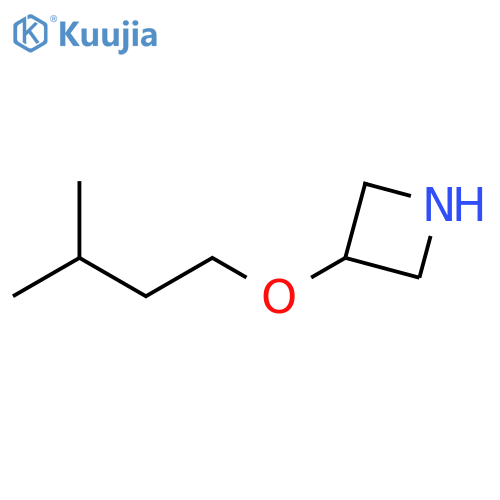 3-(3-methylbutoxy)azetidine structure