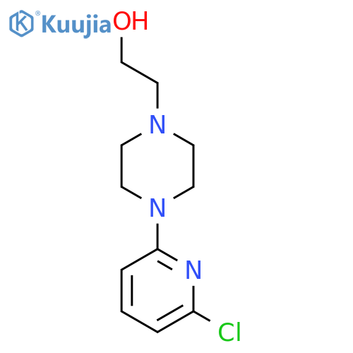 2-[4-(6-Chloro-2-pyridinyl)-1-piperazinyl]-1-ethanol structure