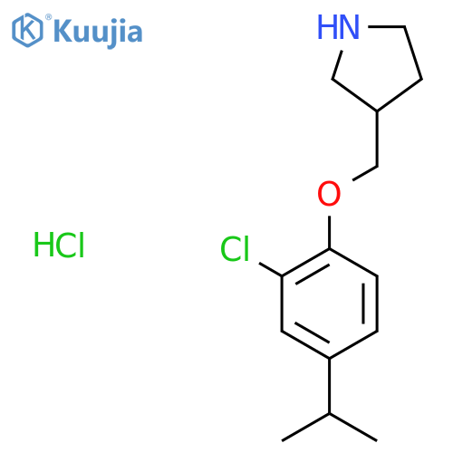 3-(2-Chloro-4-isopropylphenoxy)methyl-pyrrolidine hydrochloride structure